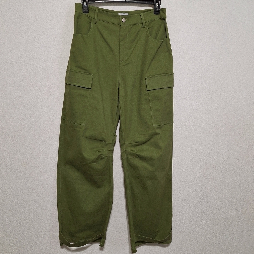 Steve Madden NEW Olive Green Grunge Gorpcore Streetwear Utilitarian Cargo Pant L